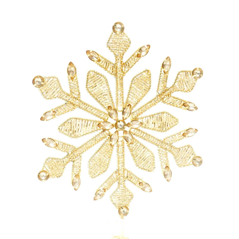 Expobazaar Golden Bead work Tree Topper (Case of 4) - Gold