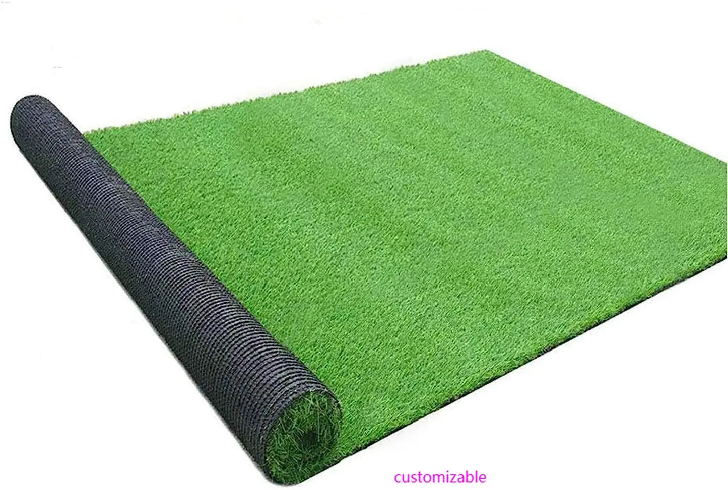Artificial Grass Mats Lawn Carpet Customized Sizes, Synthetic Rug Indoor Outdoor Landscape, Fake Faux Turf for Decor 6FTX12FT