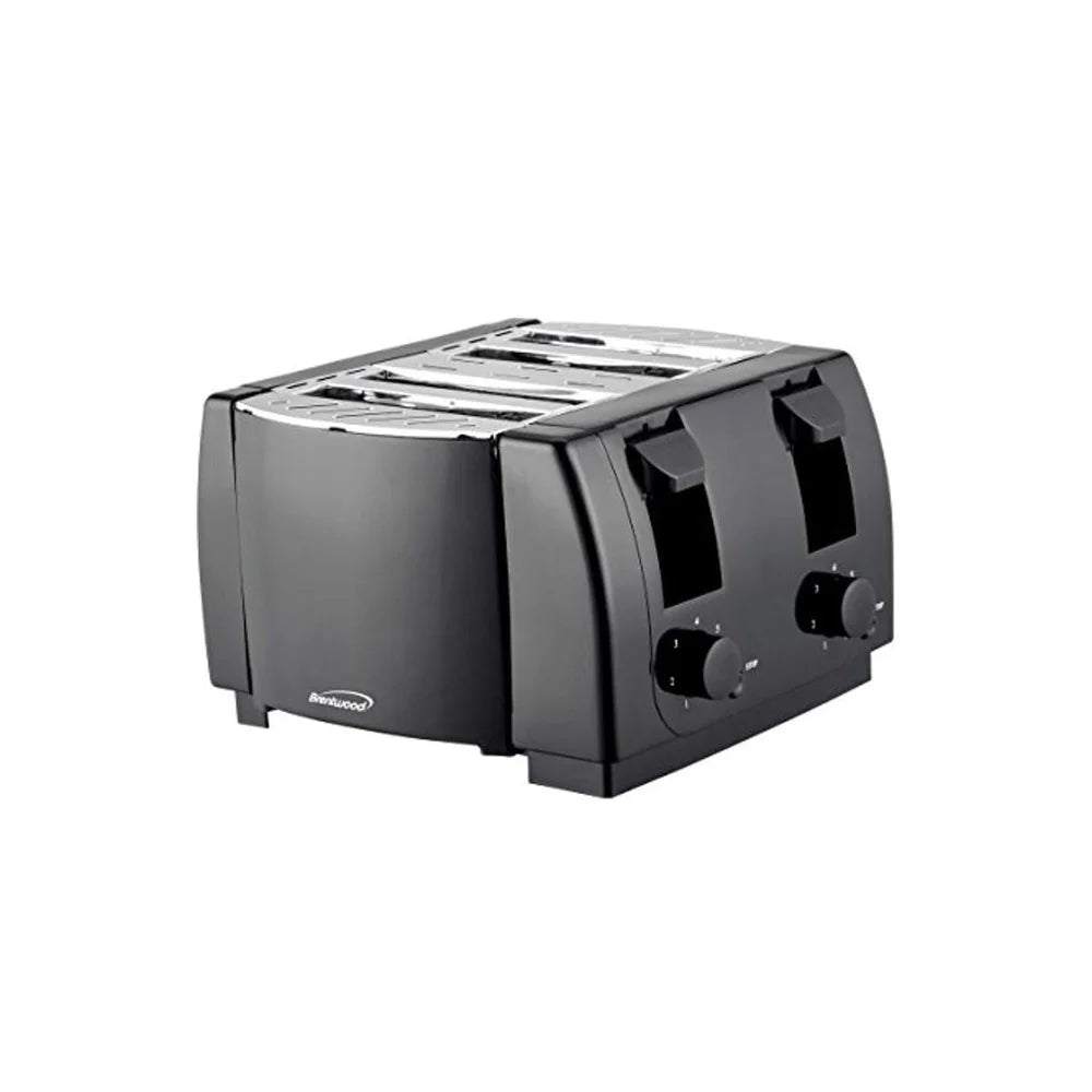 4-Slice Cool Touch Toaster with 7 Settings Auto-Centering Guides Crumb Trays Cancel Buttons Instruction Manual