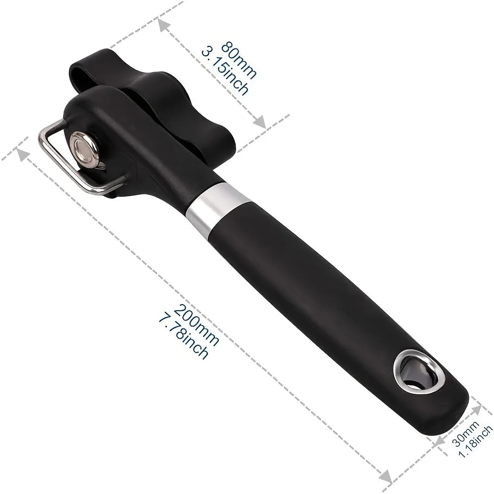 1pc Quick and Easy Stainless Steel Can Opener - A Multifunctional Kitchen Tool That Can Easily Open Cans