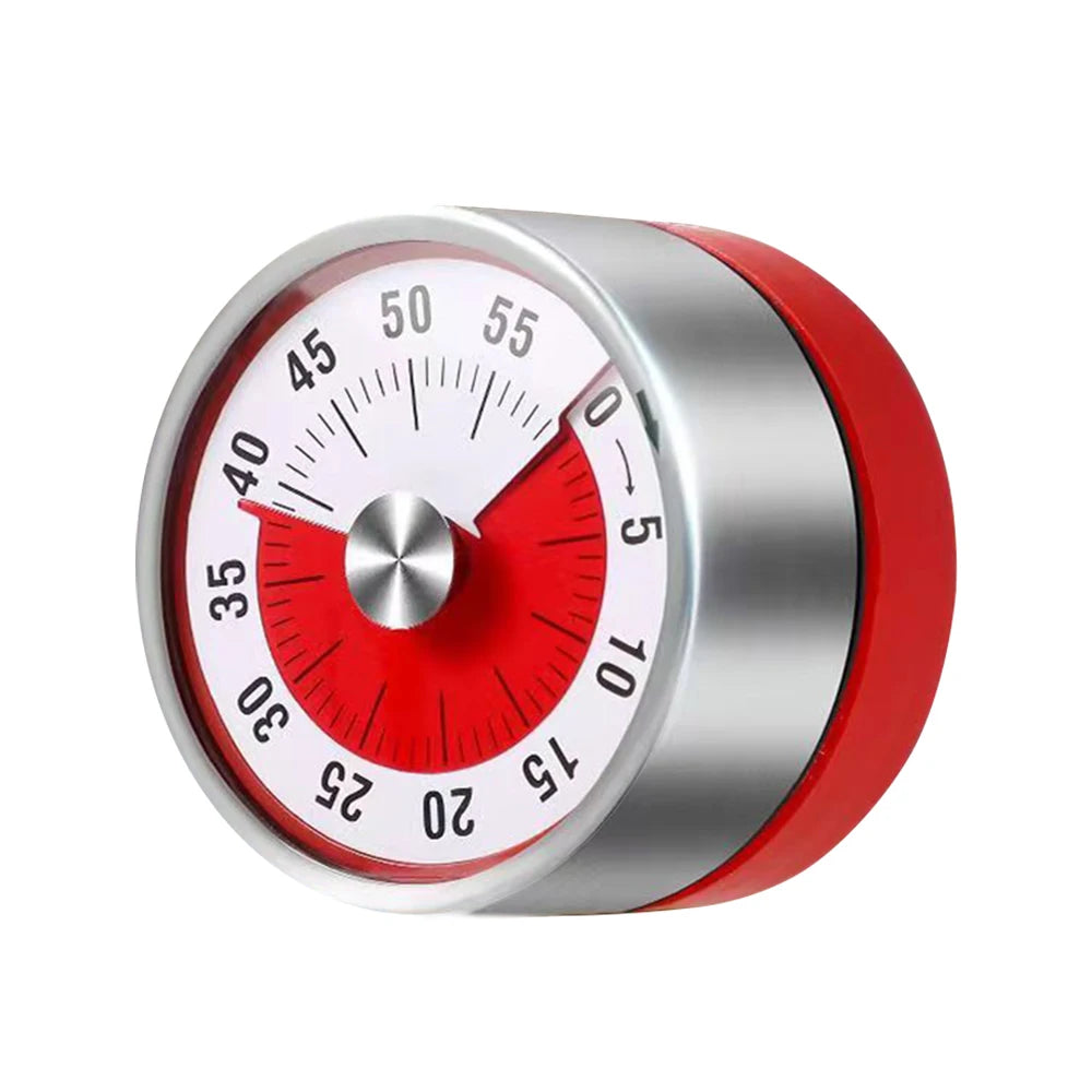 60-minute Kitchen Time Manager Mechanical Visual Countdown Timer Mini Magnetic Timing Machine for Cooking