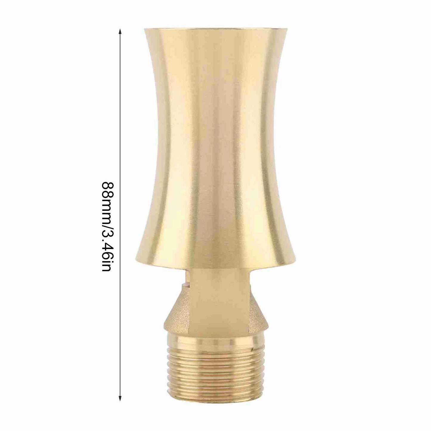 Brass Ice Tower Cascade Cedar Water Fountain Nozzle Spray Pond Sprinkler Head 1/2'' Inside 3/4'' Outside Threaded for Garden