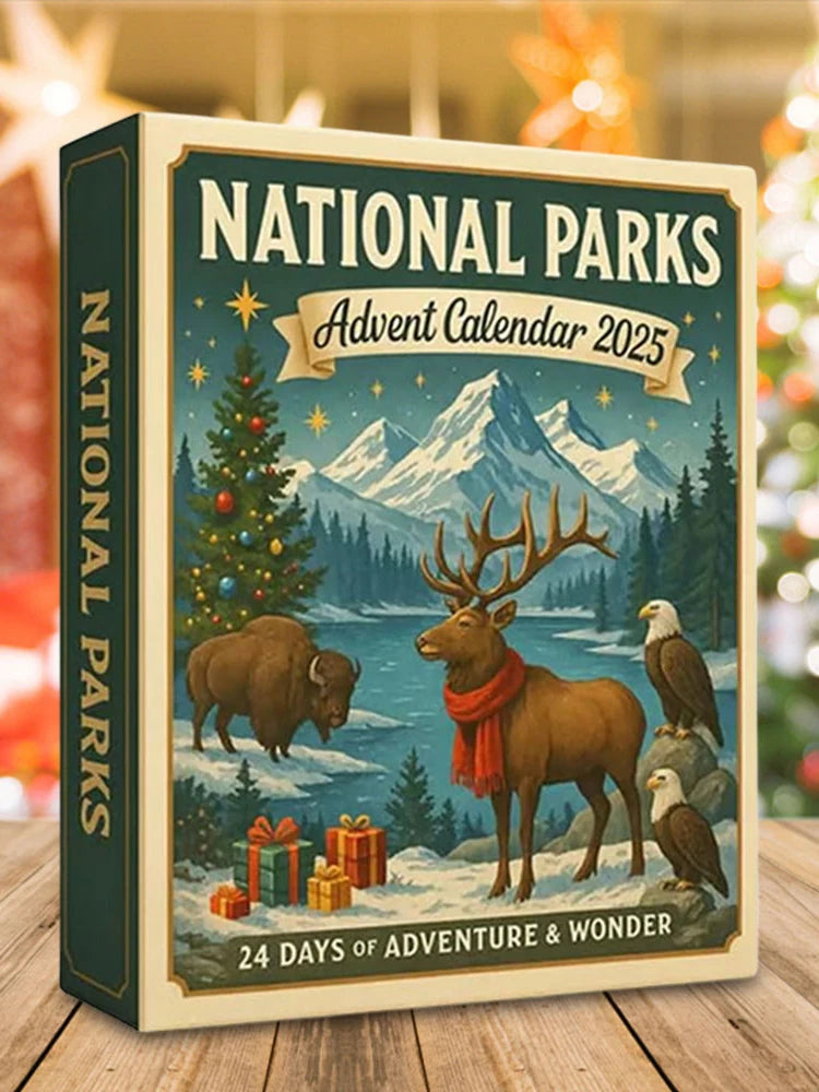 National Parks Advent Calendar 2025 Christmas Tree Ornaments Xmas Countdown Calendar Gift for Explorers and Nature Enthusiasts