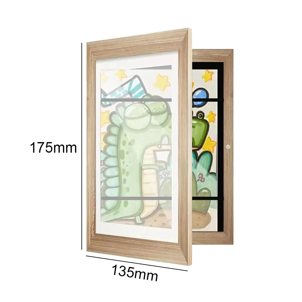Artwork Picture Frame Easy Change Artwork Display Storage Frames Front Opening 5.9x4.3 Inner Frame for Schoolwork Home Or Office