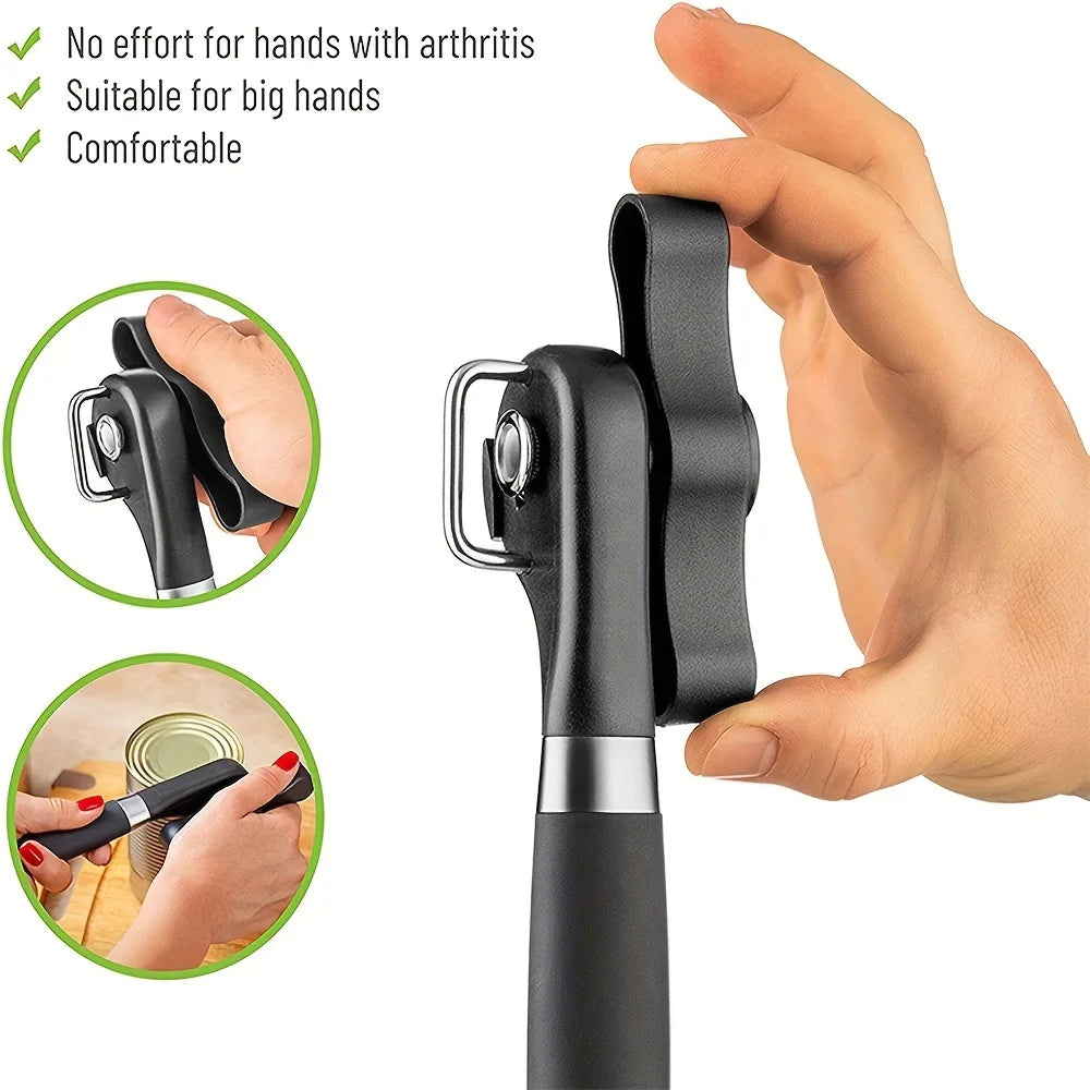 1pc Quick and Easy Stainless Steel Can Opener - A Multifunctional Kitchen Tool That Can Easily Open Cans