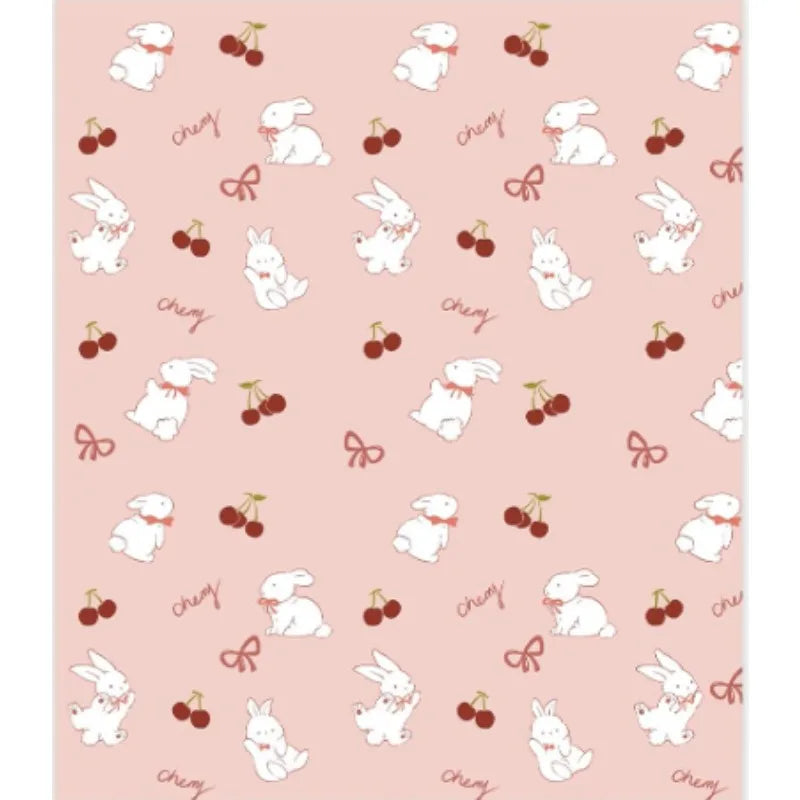 Easter bunny cherry throw blanket, perfect gift for kids, teens and women, perfect for preppy Easter decoration