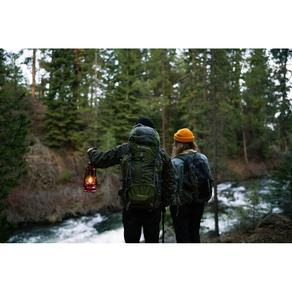12 Inch Red Hurricane Lantern Kerosene Camping Lamp Adjustable Wick Durable Metal Glass Globe Outdoor Lighting 150 Lumens