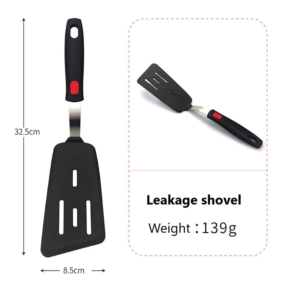 Silicone Spatula for Non Stick Pots High-temperature Resistant High Quality Stir Spring Steel Fry Spatula tool Kitchen Utensils