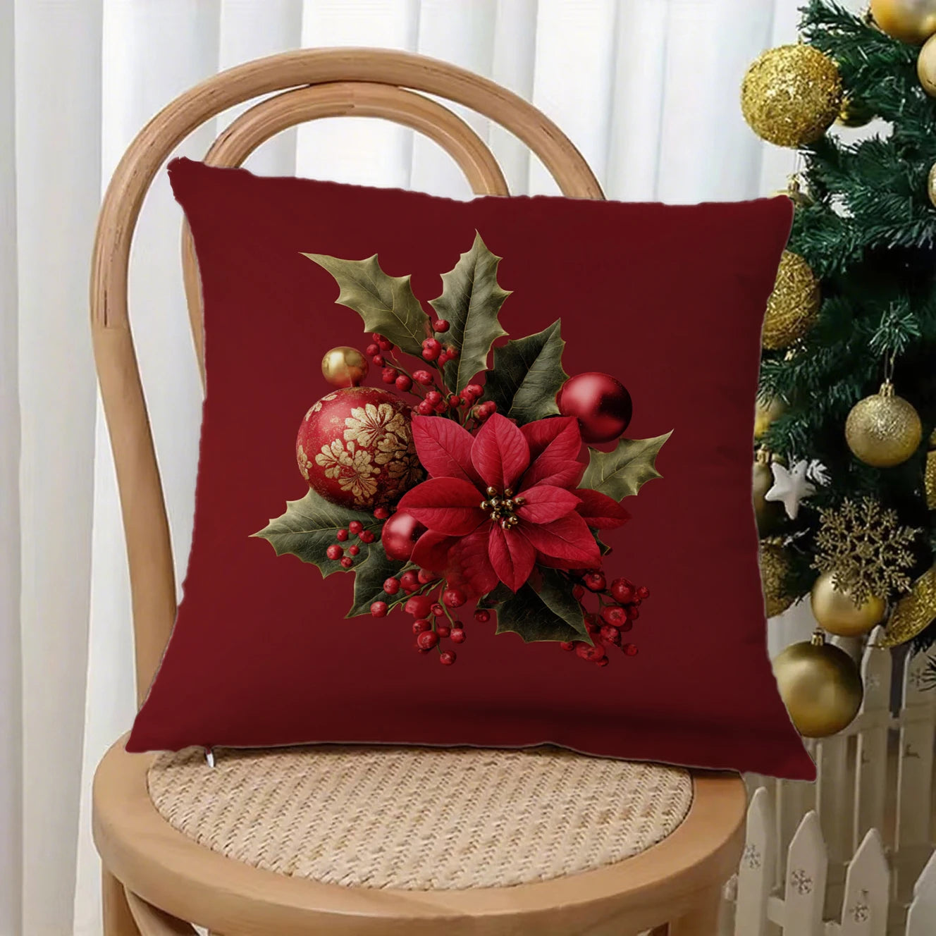 Festive Christmas Pillowcases DecorSuitable for sofa car bedroom decorative cushion cover pillow cover