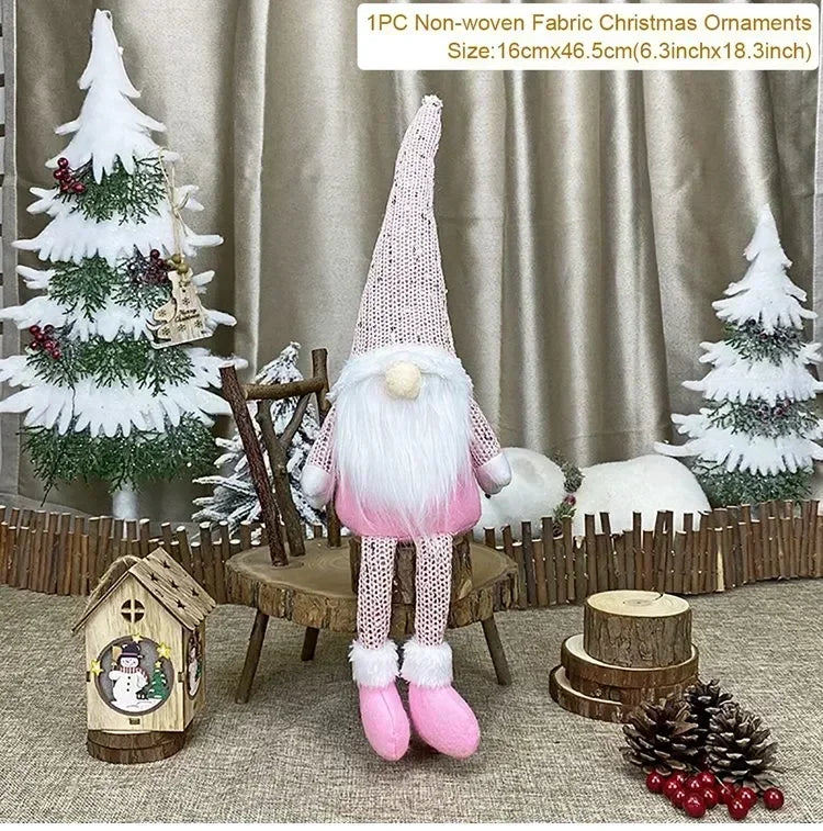 Gnome Christmas Faceless Plush Doll 2025 Christmas Decorations For Home Christmas Ornament Xmas Navidad Natal New Year