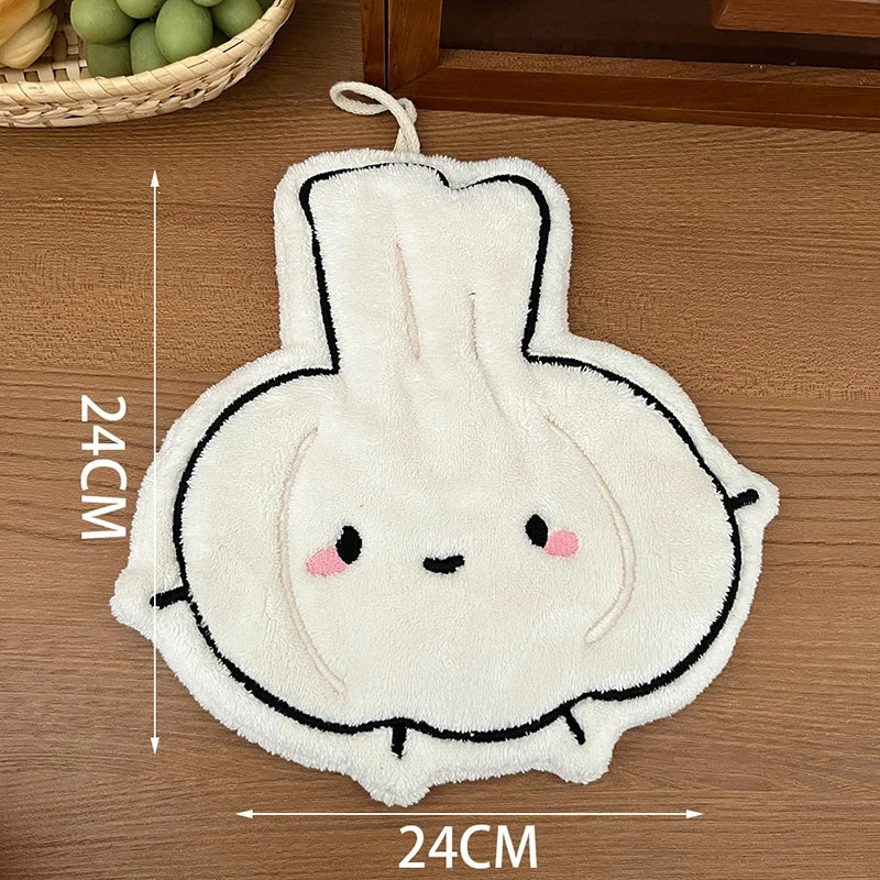 Kitchen Hand Towel Handkerchief Vegetable Hand Towel for Kitchen Bathroom Christmas Hand Towel Gifts Ababsorbent Handtowel 손수건