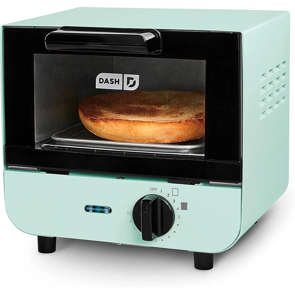 Mini Toaster Oven Cooker Toast Bagels Pizza Cookies with Timer Control Easy Clean Auto Shut Off Perfect Gift Home