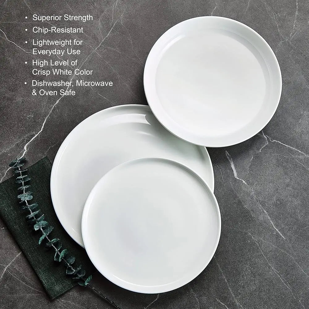 N Chip Resistant 12 Piece Dinnerware Set, Service For 4