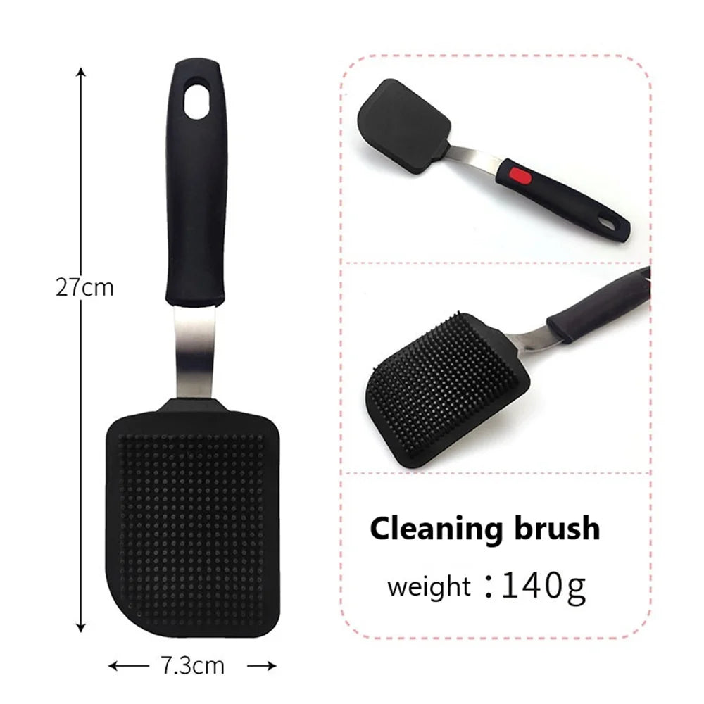 Silicone Spatula for Non Stick Pots High-temperature Resistant High Quality Stir Spring Steel Fry Spatula tool Kitchen Utensils