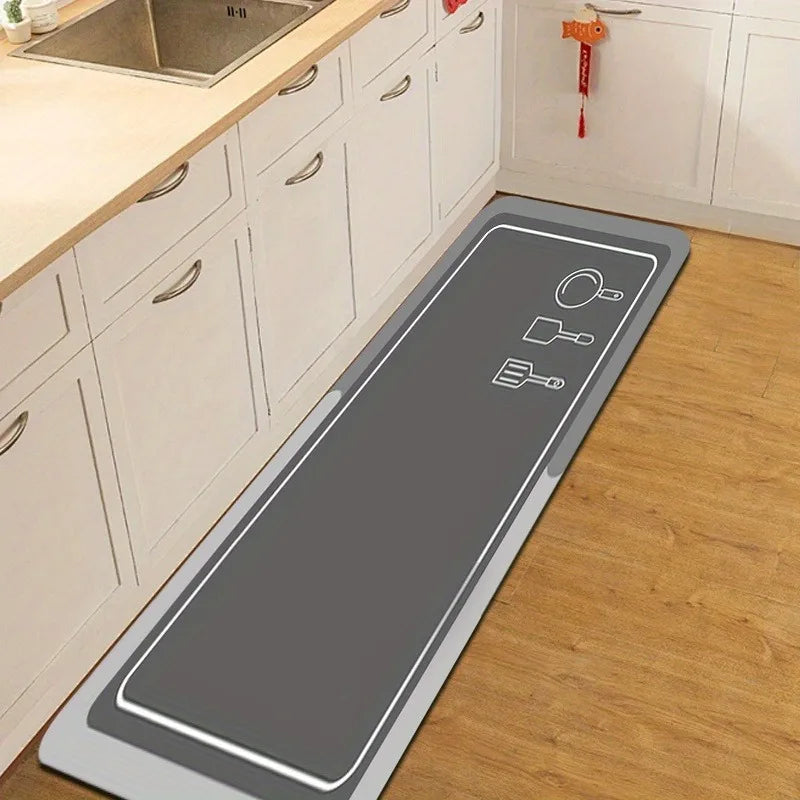 The Whole House Is Covered with Adjustable Diatomaceous Earth Kitchen Absorbent and Anti Slip Decorative Pads