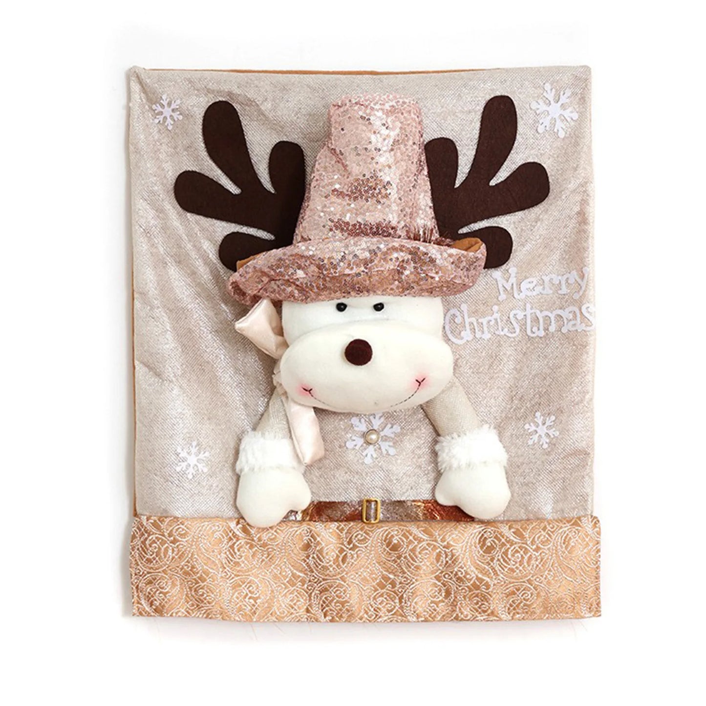 Christmas Chair Back Covers Gnome Chair Covers Xmas Dining Chair Covers For Home Kitchen Dining Room Decor Christmas Decorations