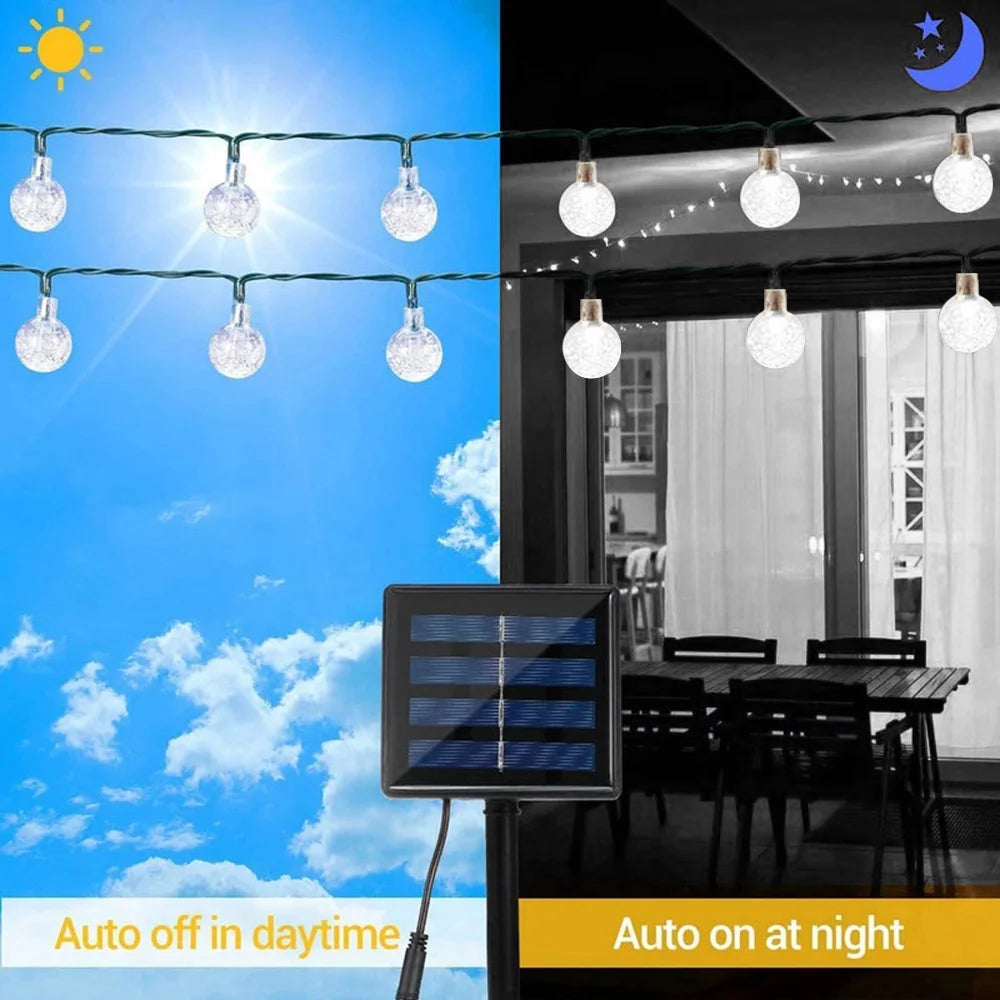 String Light Outdoor Solar Fairy Lights Waterproof Christmas Decoration Wedding Lamp Garden