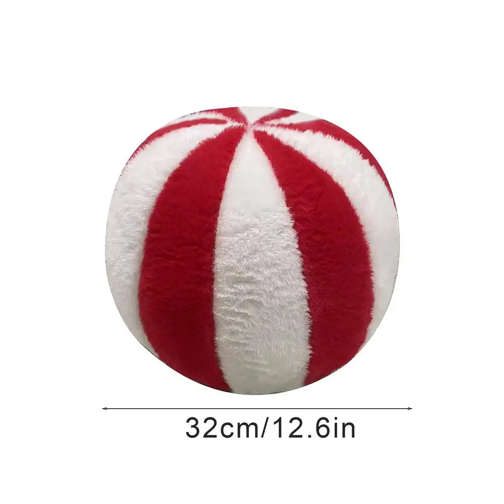 Christmas Fun Candy Pillow Striped Lollipop Pillow With Core Home Living Room Sofa Ball Pillow Cushion Holiday Atmosphere Decor