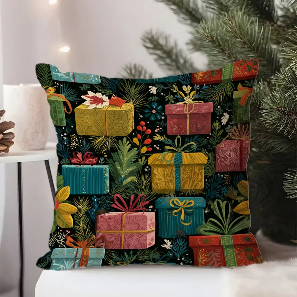 Festive Christmas Pillowcases DecorSuitable for sofa car bedroom decorative cushion cover pillow cover