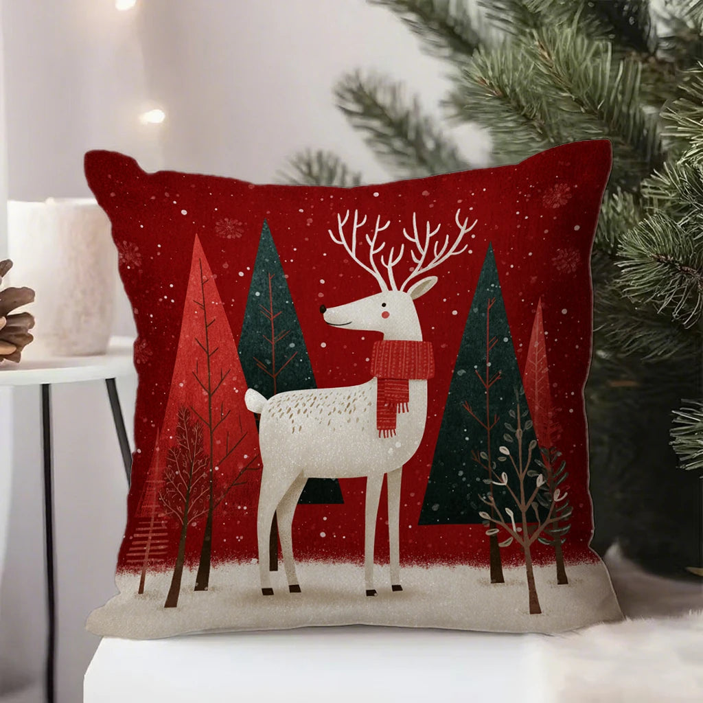 Festive Christmas Pillowcases DecorSuitable for sofa car bedroom decorative cushion cover pillow cover