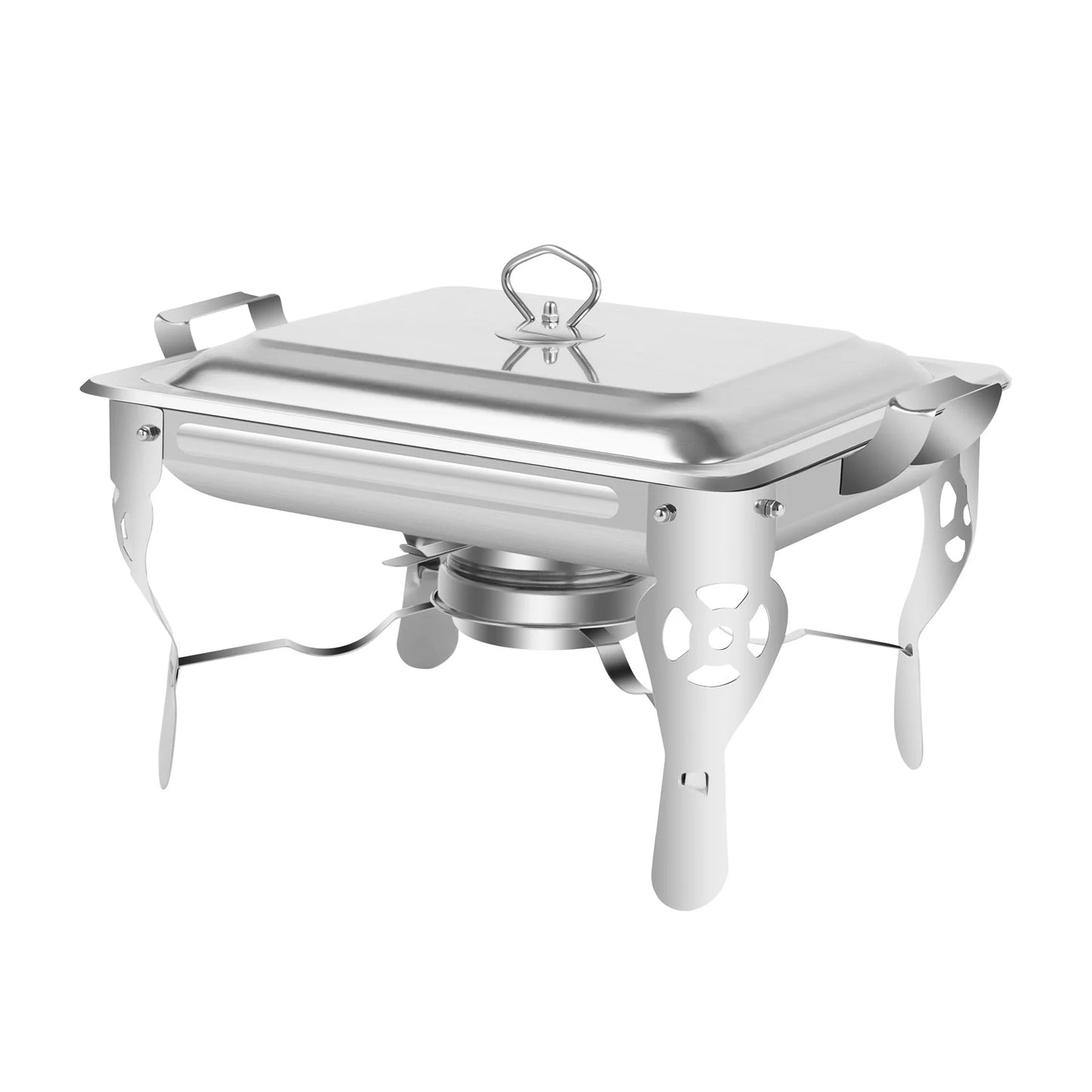 6L Dining Stove Heat Chafers for Catering Stainless Steel Food Warmers, Chafing Dishes Food Warmers with Pans,