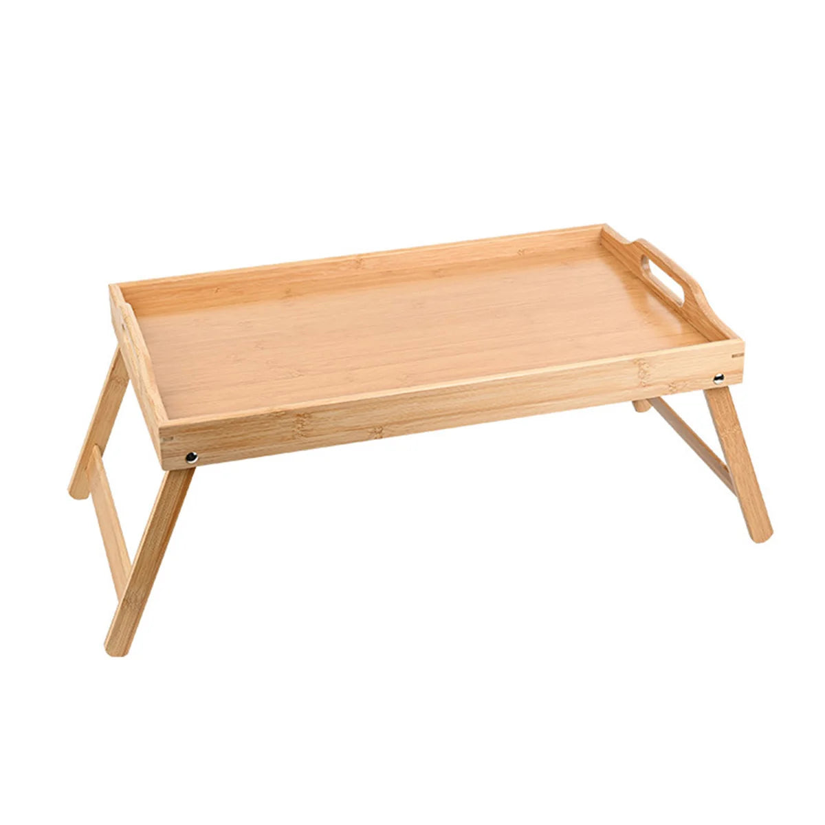 Bamboo Mini Dining-table Folding Table Multifunction Breakfast Dessert Tray For Bed Desk Household Living Room Bedroom Supplies