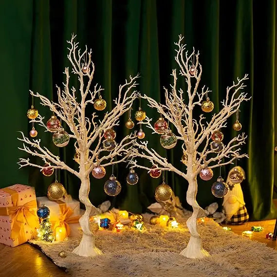 White Artificial Trees for Wedding Party Decoration Fake Tree Indoor for Home Decor Centerpiece Table Decorations Christmas Hal