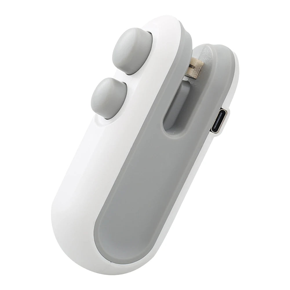 Mini Heat Bag Sealing Machine Rechargeable Food Sealer Clip Handheld Sealer Plastic Bag Heat Sealer for Food Storage
