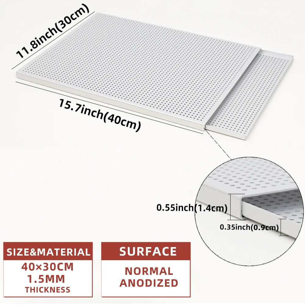 Puff Pastry Baking Tray Mille Feuille Rectangular Pastry molds Baking Pan Perforated Baking Pan Dish Oven Tray Bread With Hole