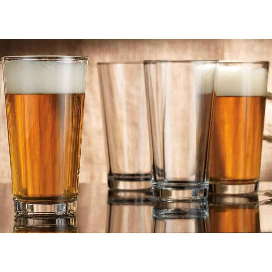 Set of 6 Highball Glasses 17 oz Tall Drinking Glasses for Everyday Use Stackable Water Glass Cups Ideal for Home Bar Cocktail S