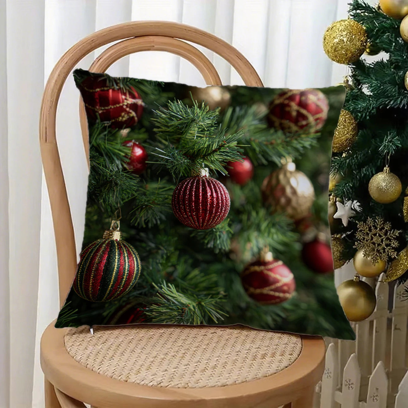 Festive Christmas Pillowcases DecorSuitable for sofa car bedroom decorative cushion cover pillow cover