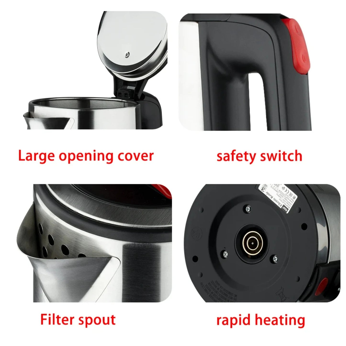2.3L Kettle Stainless Steel Kitchen Appliances Smart Kettle Whistle Kettle Samovar Tea Coffee Thermo Pot Gift
