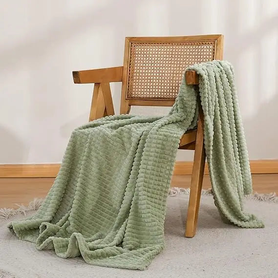 simple&opulence sage green throw blanket-super soft fluffy blankets 50x70 inches cozy lightweight fleece blanket for couch bed o
