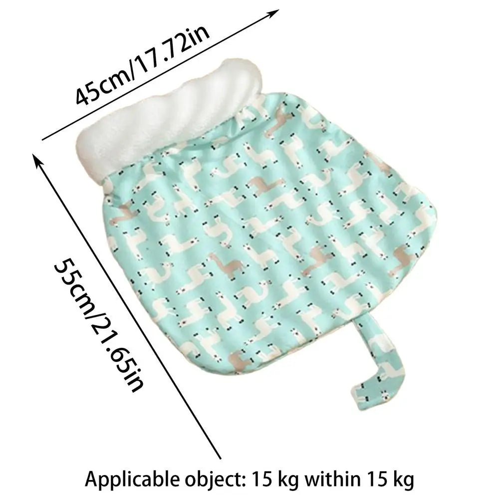Cat Bed Cave Sleeping Bag Cat Winter Sleeping Bag Semi-Enclosed Winter Dog Bed For Camping Warming Pad Sack Warming Burrow Cat