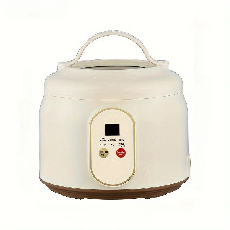 Electric Rice Cooker Portable MultiCooker 1.8L Household Rice Pot Non-Stick Smart Low Sugar Cooking Machine for Kitchen and Home