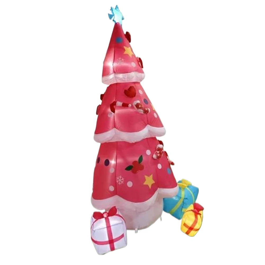 6.9FT Outdoor Inflatable Christmas Tree LED Lights Christmas Tree Blow Up Yard Decoration for Party Indoor Yard Garden Lawn