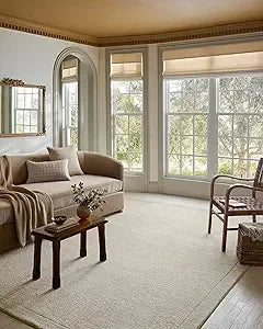 Magnolia Home by Joanna Gaines Henley Collection HNY-01 Ivory/Smoke 2'-3" x 3'-9" Accent Rug