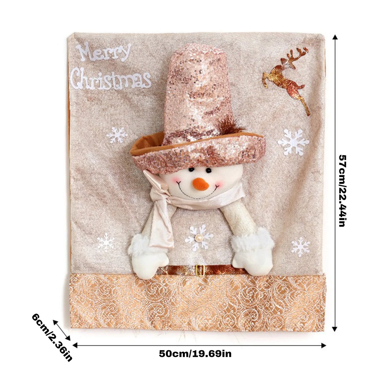 Christmas Chair Back Covers Gnome Chair Covers Xmas Dining Chair Covers For Home Kitchen Dining Room Decor Christmas Decorations