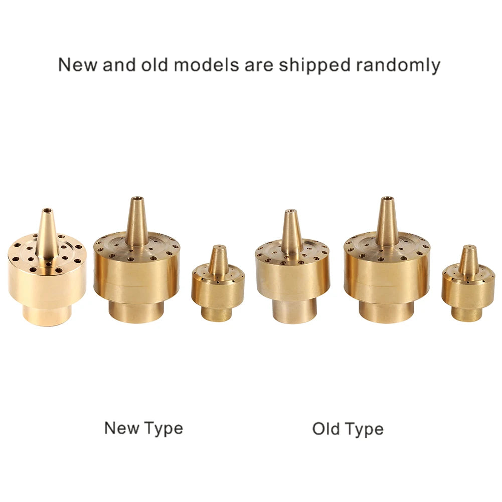 1/4" / 1/2" / 3/4" Brass Column Garden Pond Fountain Water Nozzle Sprinkler Spray Head Gold Pond Spray Nozzle
