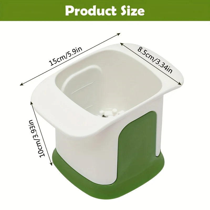 Multifunctional veggie chopper & fry maker-manual press, no batteries, quick slicing for onions, carrots, potatoes, compact & du