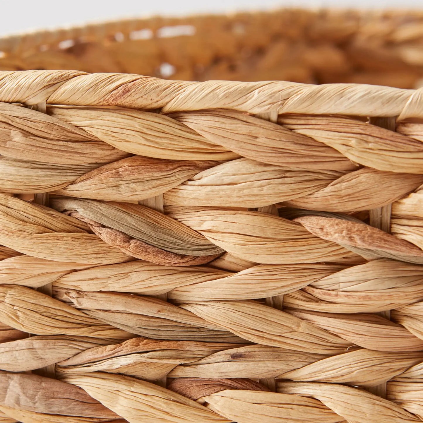 (4 Pack)Brown Hyacinth Storage Baskets, Woven Organizer Bins for Shelves, Closet, Kitchen, Bathroom, Home Decor and Organization