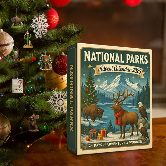 National Parks Advent Calendar 2025 Christmas Tree Ornaments Xmas Countdown Calendar Gift for Explorers and Nature Enthusiasts