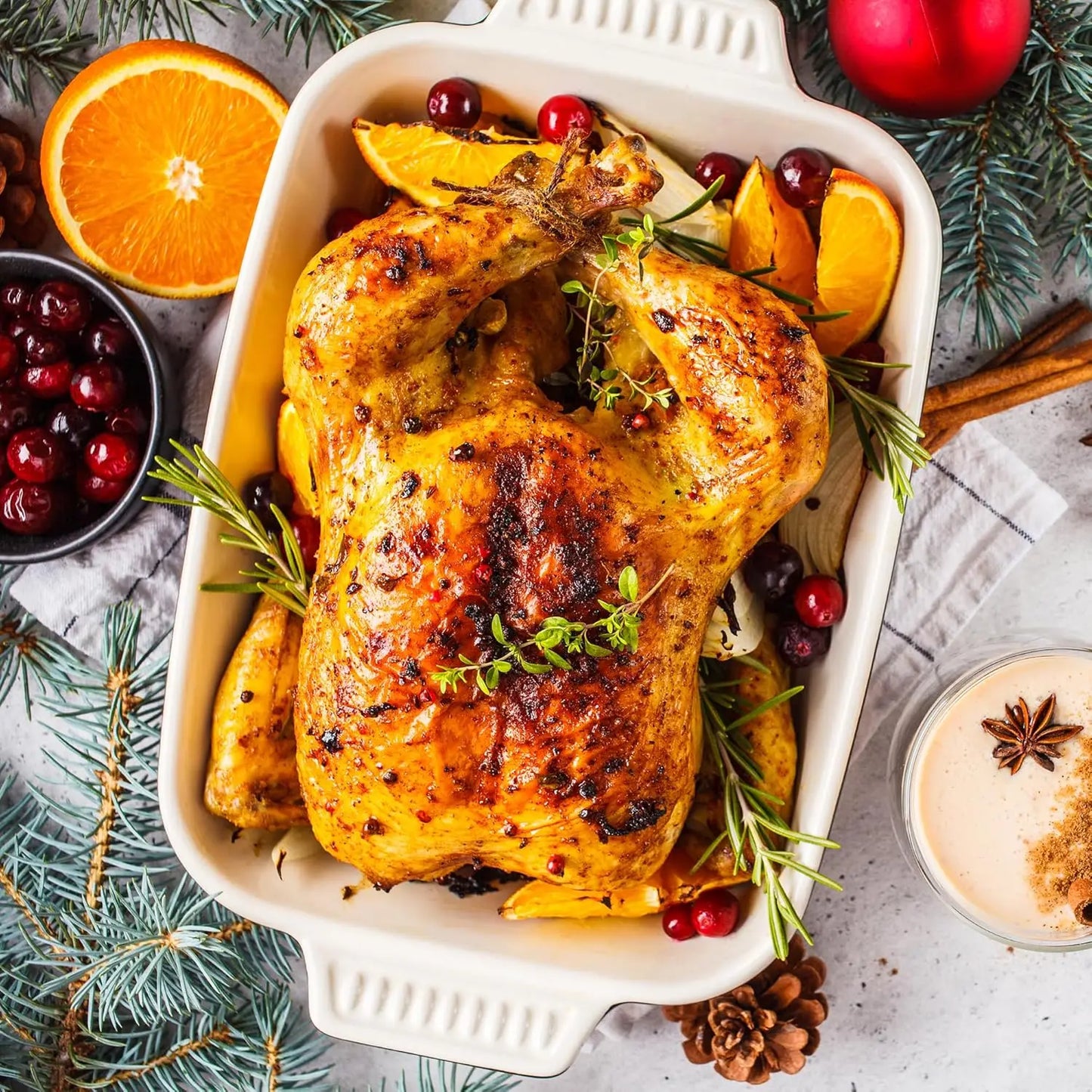 Roaster Oven, 26Qt Turkey Roaster Oven Buffet with Self-Basting Lid, 1450W Electric Roaster Oven with Cool-Touch Handles, Stainl