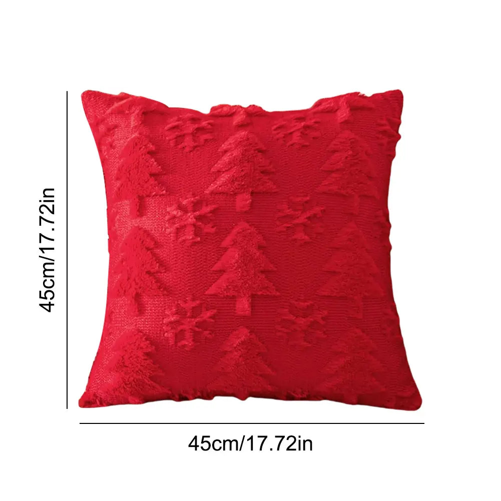1/2/3PCS Christmas Decorative Cushion Cover Home New Year Room Sofa Throw Pillow Cover Xmas Tree Snowflake Printed Pillowcase