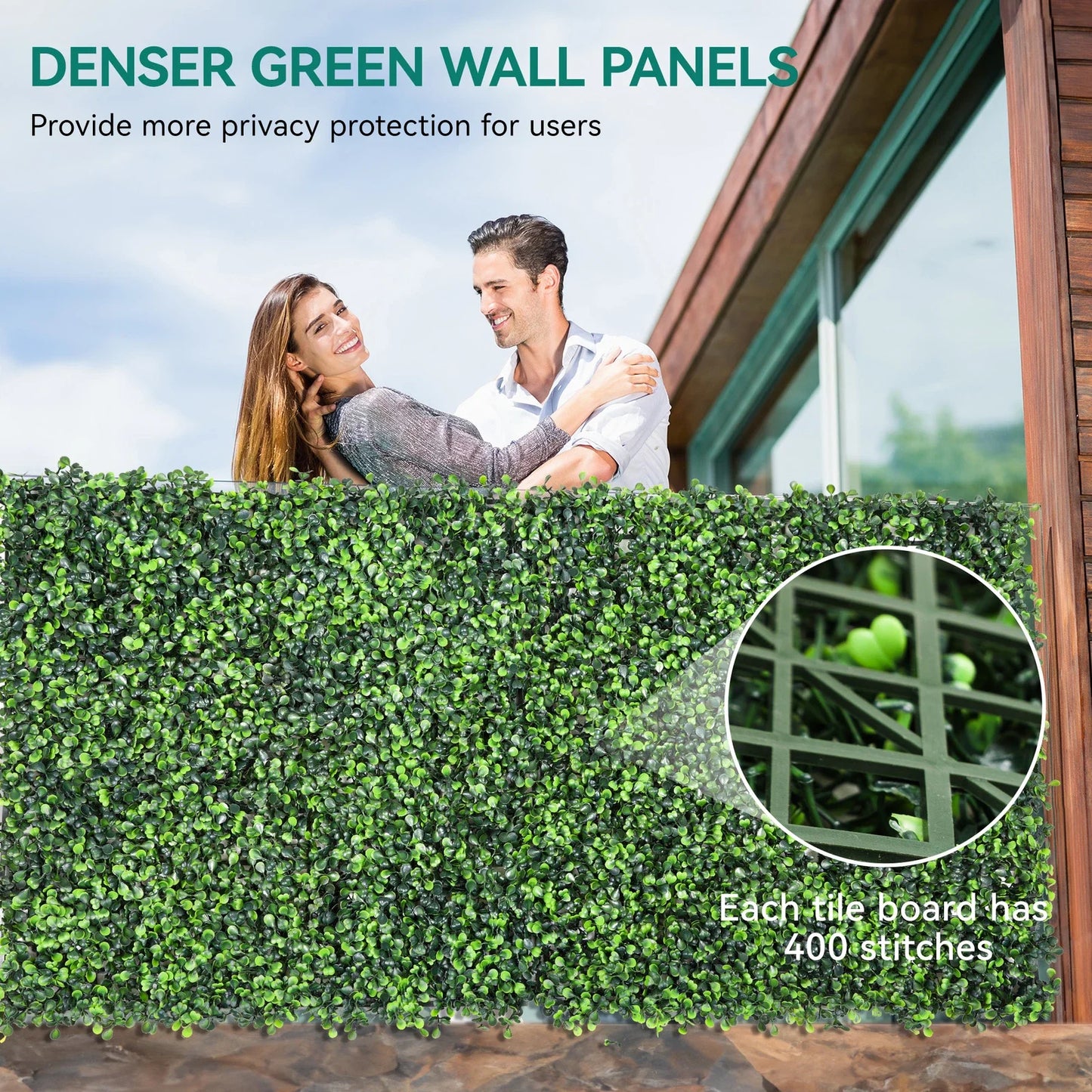Artificial Grass Wall, Boxwood Hedge Wall Panels Privacy Fence