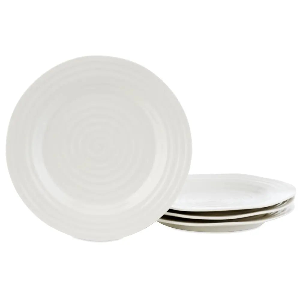 Sophie Conran White Dinner Plates | Set Of 4 | Dinner, Pasta, And Appetizer Plates | 11 H | Made From Porcelain | Microwave And