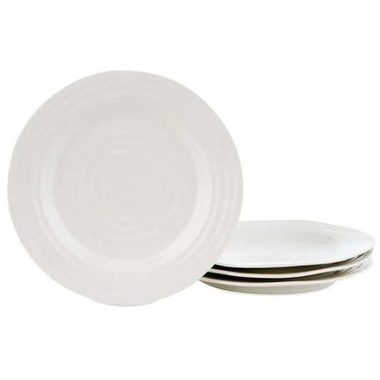 Sophie Conran White Dinner Plates | Set Of 4 | Dinner, Pasta, And Appetizer Plates | 11 H | Made From Porcelain | Microwave And