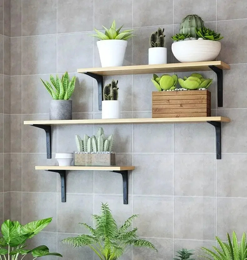 Floating Shelves, Wooden Wall Mounted Farmhouse Shelves for Wall Plants Decor, Book Storage Shelves for Bedroom Living Room (Car