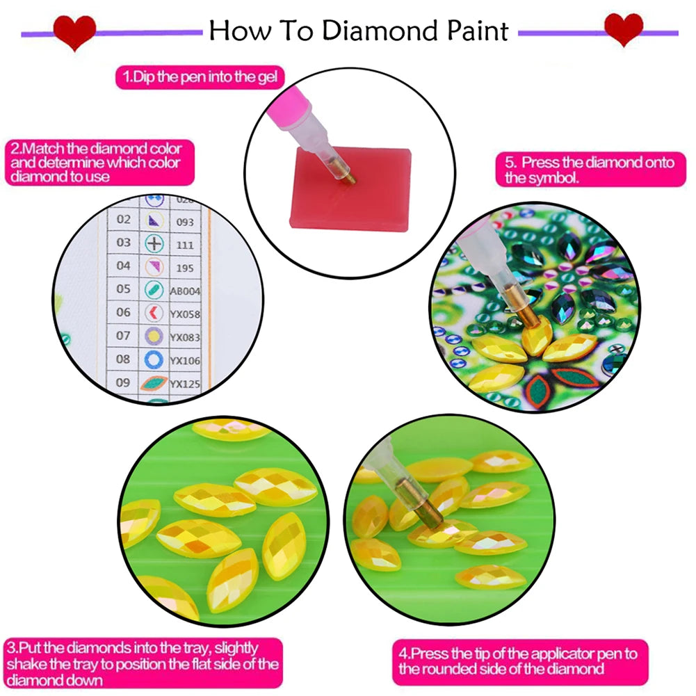 St. Patricks Day Fox Desktop Diamond Art Kits Rhinestones Desktop Ornaments Diamond Painting Desktop Decors Bedroom Table Decor