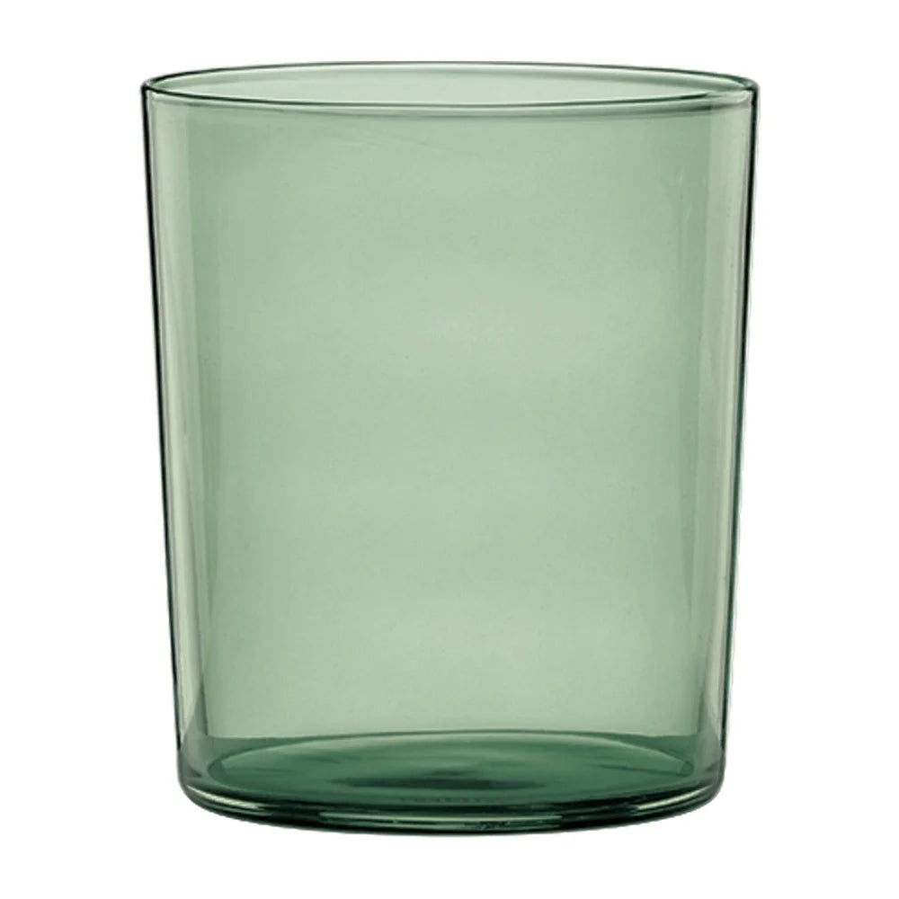 Stackable Green Glasses Set of 6 16 oz Dishwasher Safe Ergonomic Design Perfect Any Beverage Easy Storage